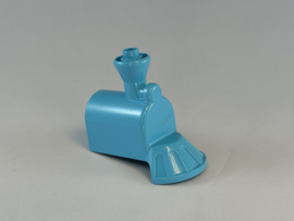 Voorkant met stoomfluit trein azuurblauwe Duplo