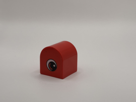 Boog blok rood met zwart wit oog Duplo