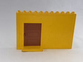 Muur geel met schuifdeur Duplo