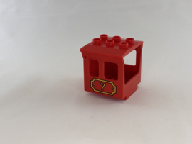 Cabine 7 laag rood Duplo