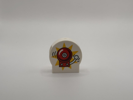 Blok rond 2 nops wit brandweer bel Duplo