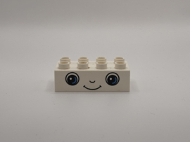 Ogen spookje op blok wit Duplo