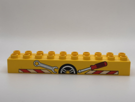 Garage werkplaats blok geel Duplo