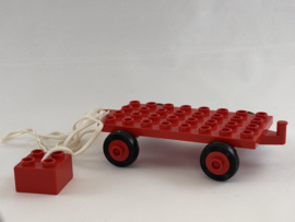 Trekauto rood Duplo