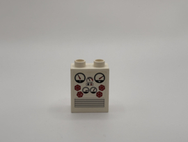 2 nops blok hoog wit tellers  Duplo