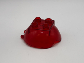 Deksel transparant rood ballenbaan Duplo