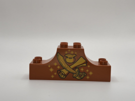 Sierblok piraten bruin Duplo