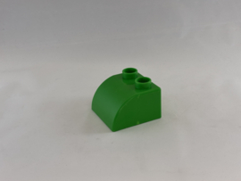 Quatro blok met afgeronde hoek felgroen Duplo