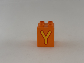 Blok 4 nops hoog oranje Y Duplo