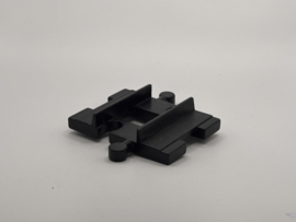 Tussenstuk spoor / rails zwart Duplo