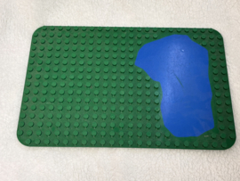 Bouwplaat water en gras Duplo