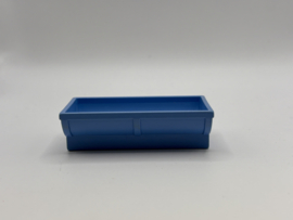 Voerbak rond medium blauw Duplo