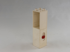 Kast hoog met deurbel wit  Duplo