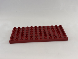 Plaat 6x12 donkerrood Duplo