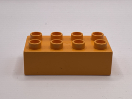 8 nops blok licht oranje Duplo