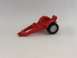 Aanhanger rood Duplo
