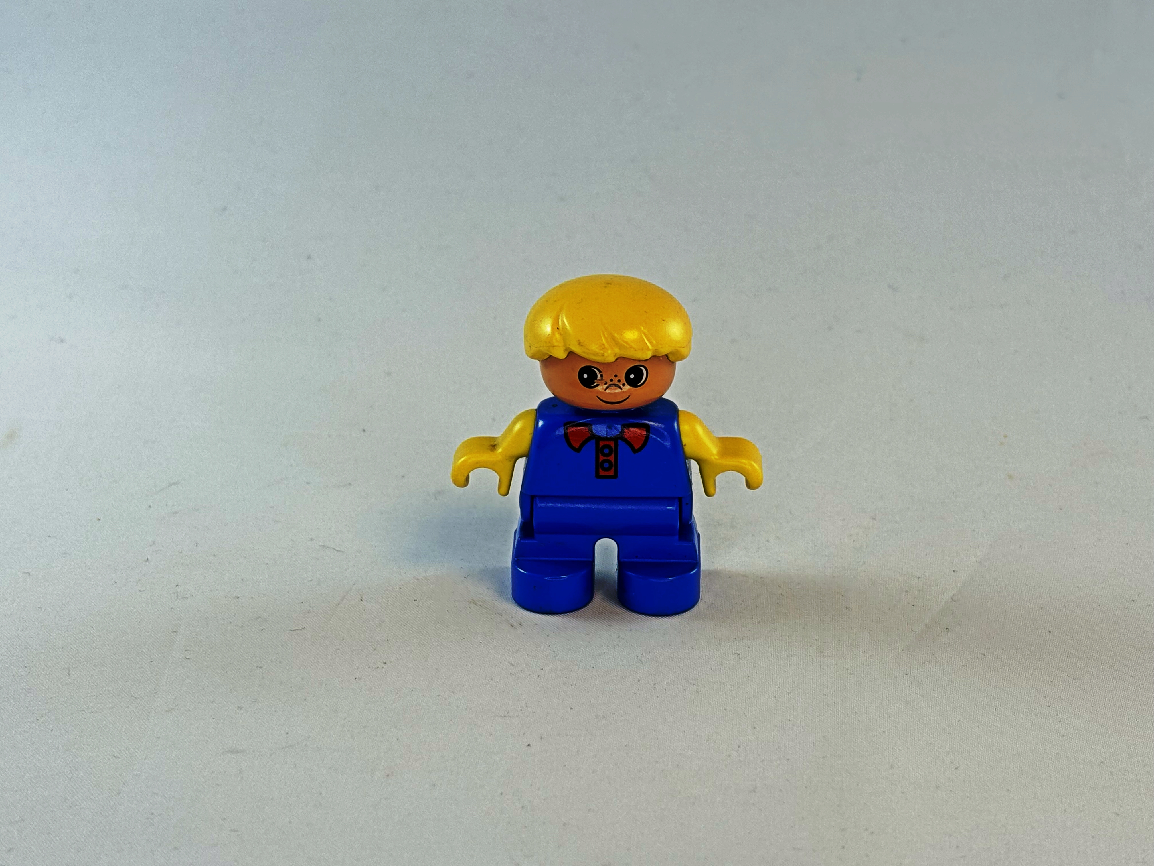 Jongen met geel haar Duplo