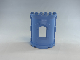 Kasteeltoren / toren halfrond medium blauw Duplo