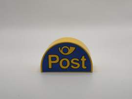Halfrond blok post geel Duplo