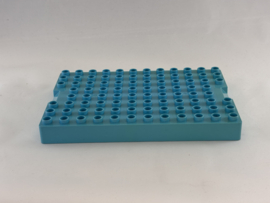 Plaat 8x12 medium azuurblauwe Duplo