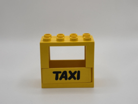 Kozijn geel met raam / deur taxi 2x4 Duplo