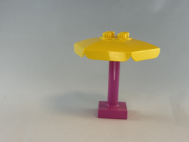 Parasol roze en geel Duplo