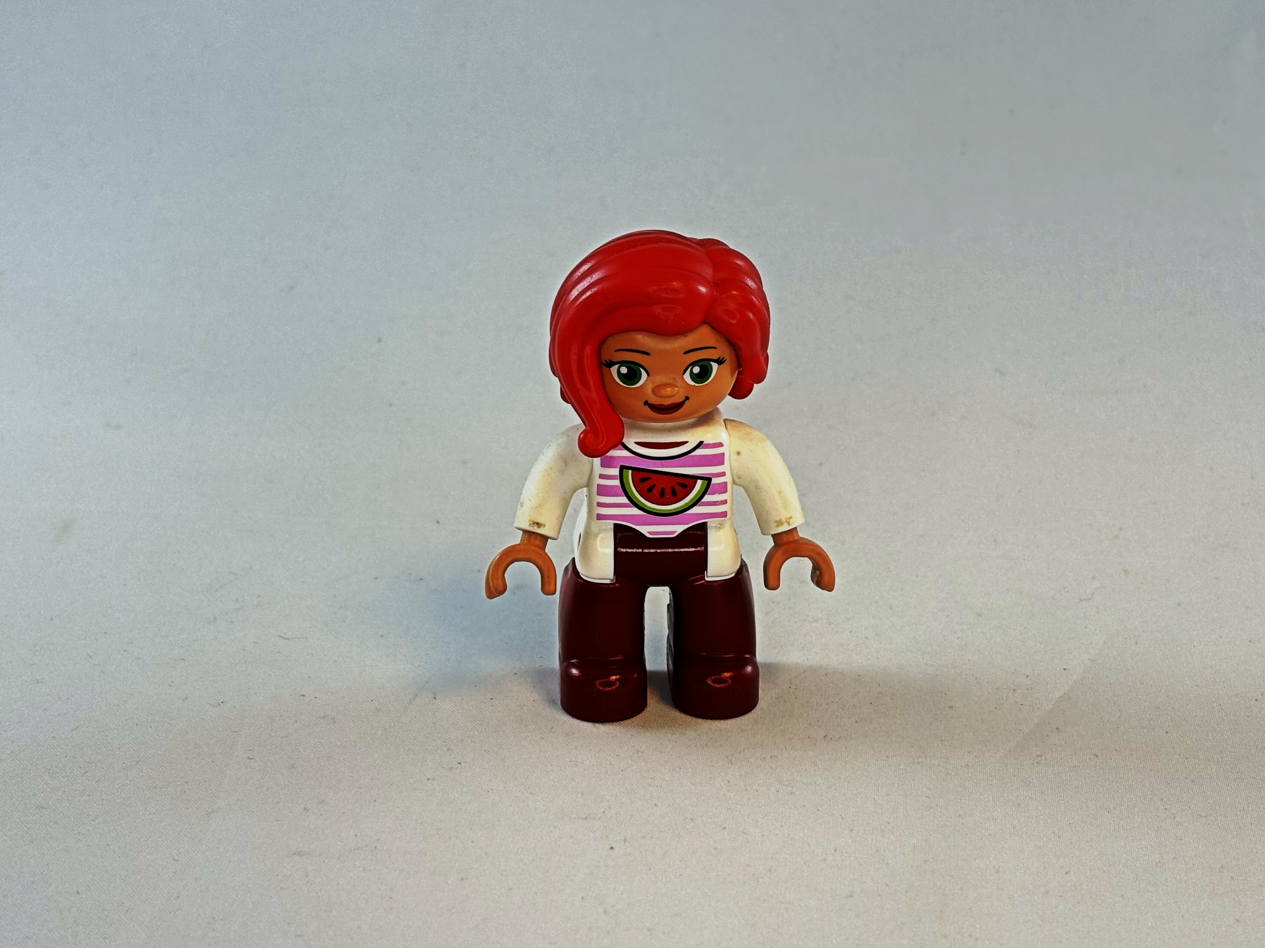 Vrouw wit rood meloen Duplo