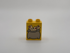 2 nops blok hoog geel postzak  Duplo