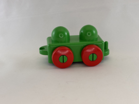 Primo aanhanger / karretje groen rood Duplo