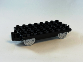 Onderstel wagon zwart Duplo