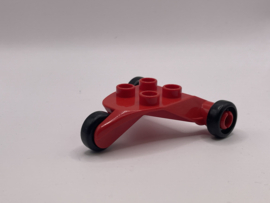 Onderstel vliegtuig rood Duplo