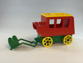 Koets rood, geel en groen Duplo