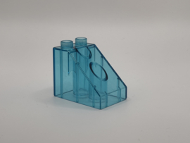 Blok schuin groot doorzichtig blauw Duplo