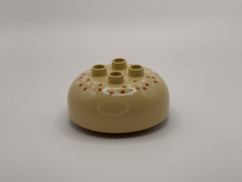 Bovenkant taart of ijs  Beige Duplo