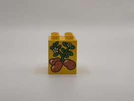 Aardappelplant op blok  hoog geel Duplo