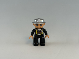 Brandweerman met zilveren helm Duplo
