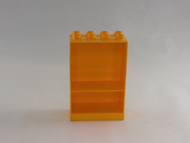 Geveldeel kast helder licht oranje Duplo
