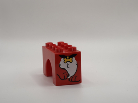 Poten hond blok met boog Duplo