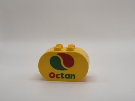 Ovaal blok octaan geel Duplo