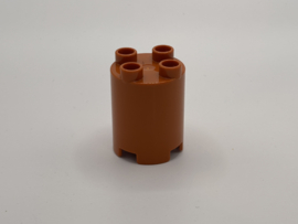 Blok 4 nops rond bruin Duplo