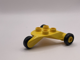 Onderstel vliegtuig geel Duplo