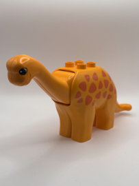 Dinosaurus Brachiosaurus licht oranje Duplo