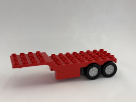 Aanhanger vrachtwagen rood Duplo