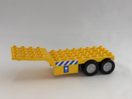 Aanhanger vrachtwagen geel Duplo