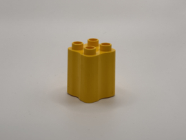 Boomstam blok geel Duplo