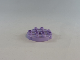 Plaat rond lila met opening in het midden Duplo