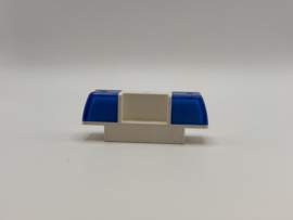 Zwaailicht sirene wit / blauw  Duplo