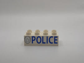 Police / politie blok wit Duplo