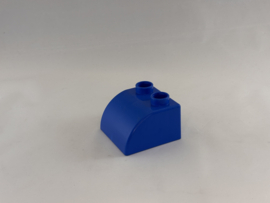 Quatro blok met afgeronde hoek blauw Duplo