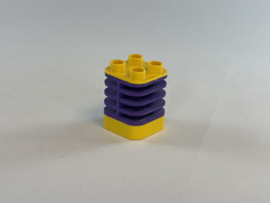 Wiebel blok geel paars wiebelnek voor giraf of wipwap  Duplo